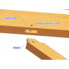 Charpente bois douglas - Assemblage TENON MORTAISE