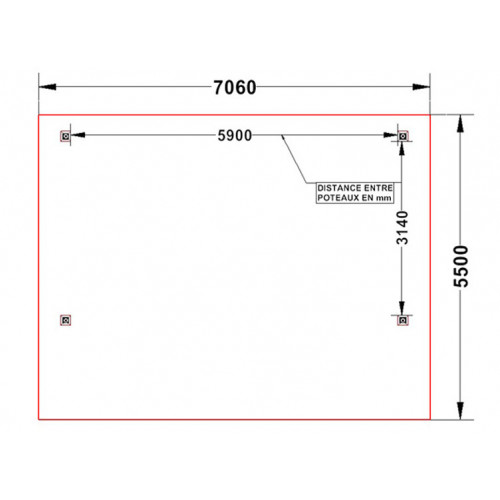 CHARPENTE BOIS ASYMETRIQUE TENON/MORTAISE - 39M2