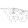 ABRI VOITURE ADOSSÉ BOIS AUTOCLAVE 3.00 X 5.00 M