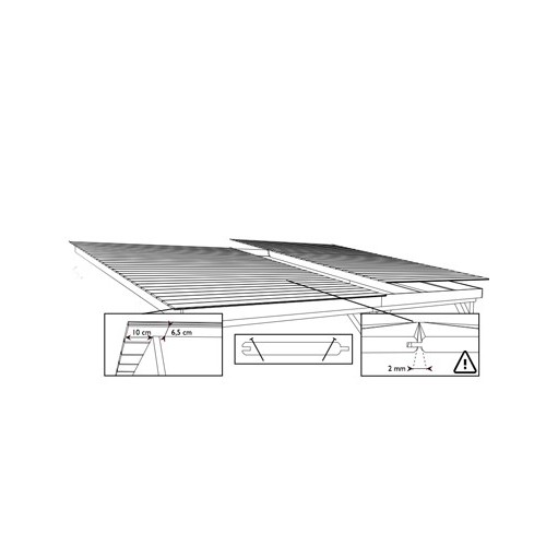 ABRI VOITURE ADOSSÉ BOIS AUTOCLAVE 3.00 X 5.00 M