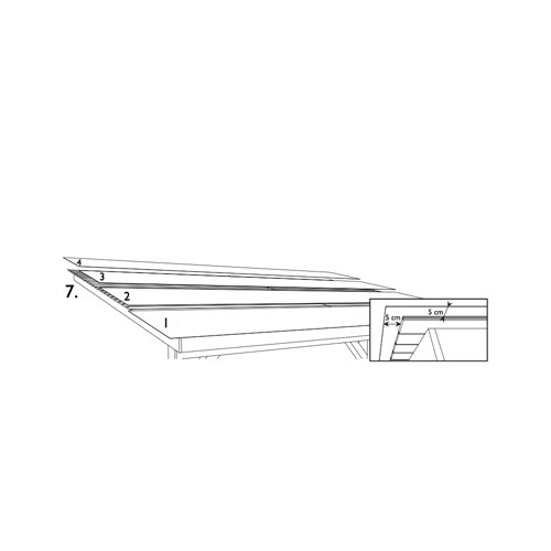 ABRI VOITURE ADOSSÉ BOIS AUTOCLAVE 3.00 X 5.00 M