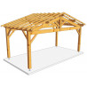 CHARPENTE BOIS 2 PENTES TENON/MORTAISE - 22M2