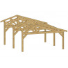 OSSATURE ASYMETRIQUE EN BOIS DOUGLAS MOISÉ - 35m²