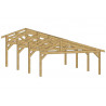 OSSATURE ASYMETRIQUE EN BOIS DOUGLAS MOISÉ - 40m²