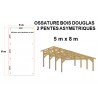 OSSATURE ASYMETRIQUE EN BOIS DOUGLAS MOISÉ - 40m²