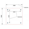 CHARPENTE BOIS 2 PENTES - 12M2 - PLAN