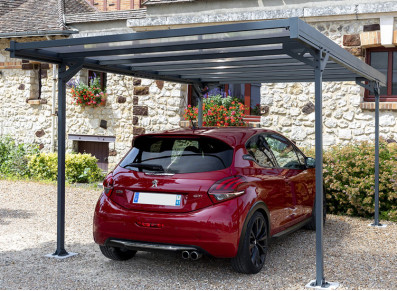 CARPORT ALUMINIUM TOIT PLAT