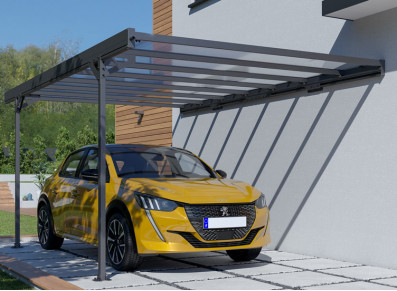 CARPORT ALUMINIUM TOIT PLAT