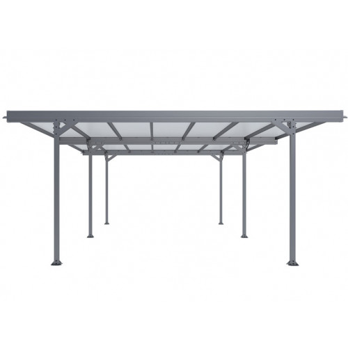 CARPORT ALU DOUBLE TOIT PLAT