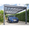 CARPORT ALUMINIUM 2 PENTES EFFET TOIT PLAT