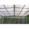 CARPORT ALUMINIUM 2 PENTES EFFET TOIT PLAT