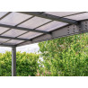 CARPORT ALUMINIUM 2 PENTES EFFET TOIT PLAT