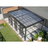 CARPORT ALUMINIUM AVEC 3 CLAUSTRAS