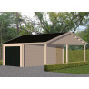 reprentation-3d-garage-bois-auvent-id5449