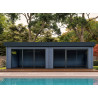 Bureau jardin double baie vitrée 25 m2