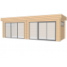 Bureau jardin double baie vitrée 25 m2