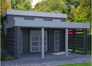 Chalet design avec terrasse - 33 m2