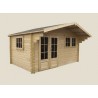 CHALET BOIS DE JARDIN EN KIT MADRIER 44 MM L 5,05 x P 4,15 m