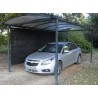 CARPORT SIMPLE METAL GAINÉ ET POLYCARBONAT 3 x 5 m