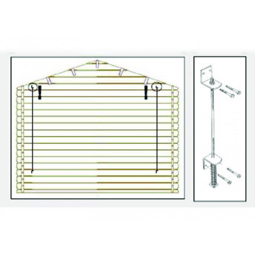 ABRI LOISIRS DOUBLE AVEC AUVENT 29 M2