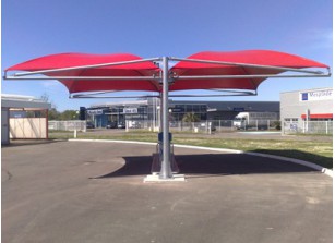 ABRI VOITURE METAL 2 PIEDS :::::: 7,95 x 10 M