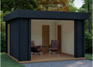 Abri salon avec persiennes - 15.60 M2