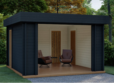 Abri salon avec persiennes - 15.60 M2