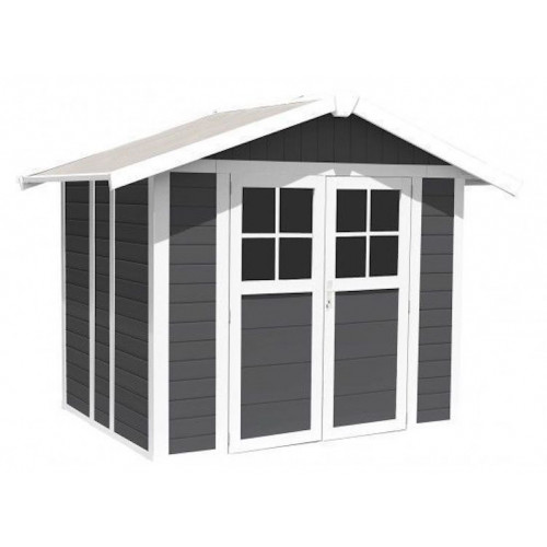 Abri jardin PVC GROSFILLEX 4.9 GRIS FONCÉ