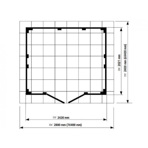 Abri jardin PVC GROSFILLEX 4.9 GRIS FONCÉ