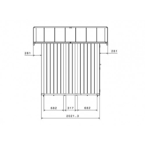 Abri jardin PVC GROSFILLEX 4.9 GRIS FONCÉ