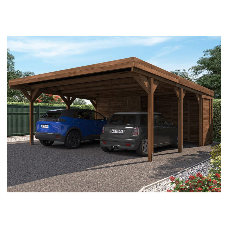 Abri Voiture - Garage voiture en bois, métal et PVC - France Abris - France  Abris