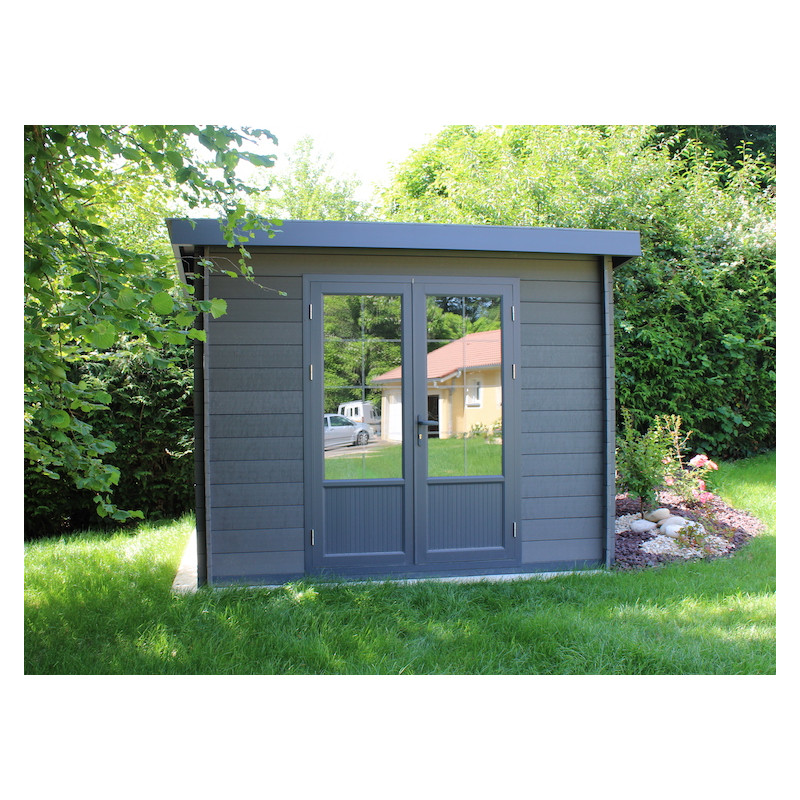 ABRI JARDIN MODERNE LAME COMPOSITE HAUT DE GAMME - PROMO