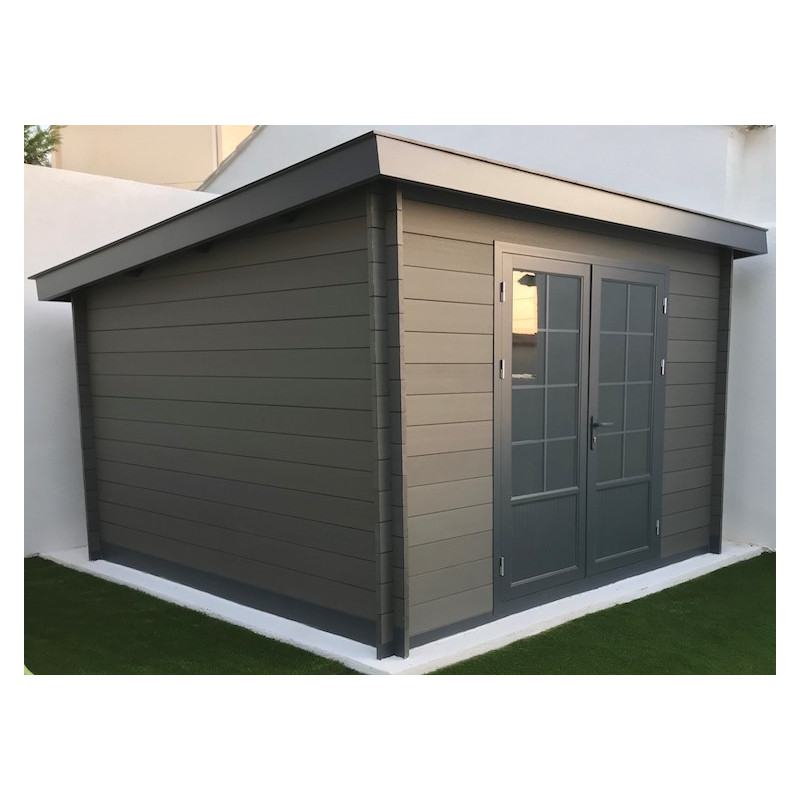 Abri de Jardin Moderne Bois Composite WPC - Gardival & Tack