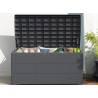Coffre/banc résine gris 416 L