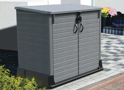 Abri rangement en résine gris 850 L