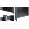 Abri rangement en résine gris 850 L