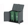 Abri rangement en résine gris 850 L