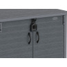 Abri rangement en résine gris 850 L