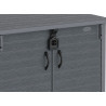 Abri rangement en resine gris 850 L