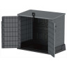 Abri rangement en résine gris 850 L