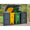 Abri rangement gris 1200 L