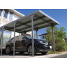 CARPORT METAL TOIT PLAT - 15.58 M2