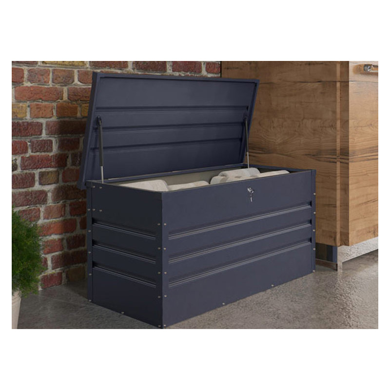 Coffre de Rangement Extérieur 100 x 62 cm 400 Litres en Acier