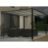 abri terrasse aluminium blanc - 16 m²