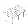 ABRI TERRASSE ALUMINIUM 16.69M2