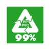 Abri jardin PVC utility 11Blanc/Gris-Vert