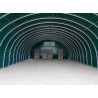 TUNNEL DE STOCKAGE PVC ARMÉ PIGNON 8 M x PROFONDEUR 6 M