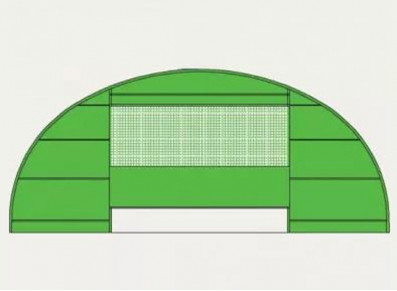 PIGNON PORTE RELEVABLE pour tunnel stockage PVC