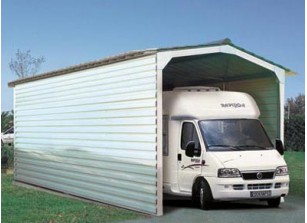 ABRI CAMPING CAR METALLIQUE 4.00 M X 8.00 M