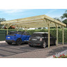 Carport double bois traité - 31M2